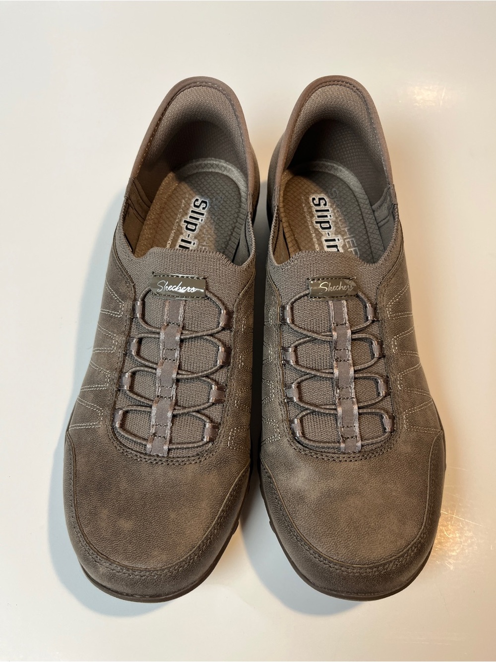 Skechers Women’s Slip-On Casual Shoe - Taupe